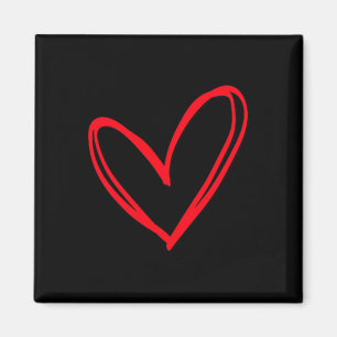 Imán Red Heart Guay Love Heart Graphic Valentines Uni