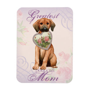 Imán Red Heart Mom Magnet