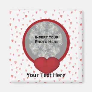 Imán Red Hearts Photo Magnet