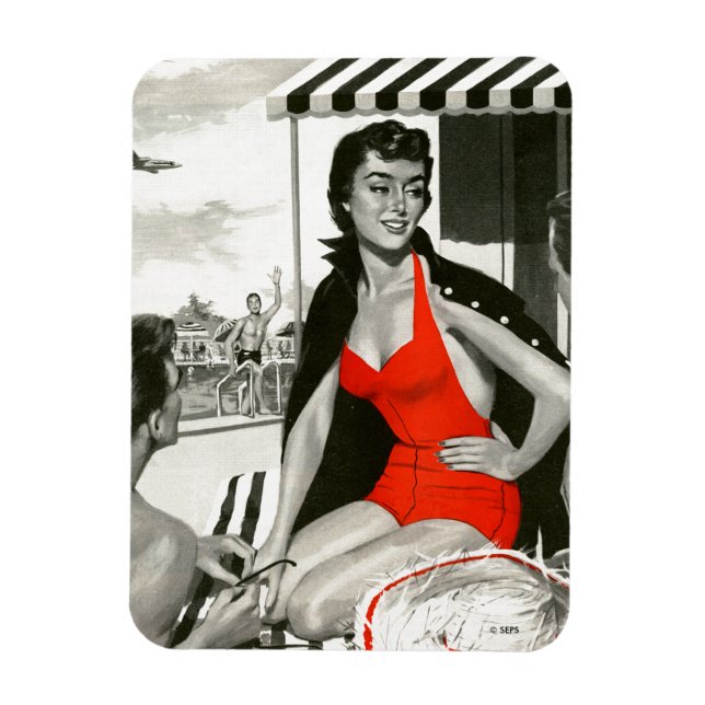Imán Red Hot Woman (Vertical)
