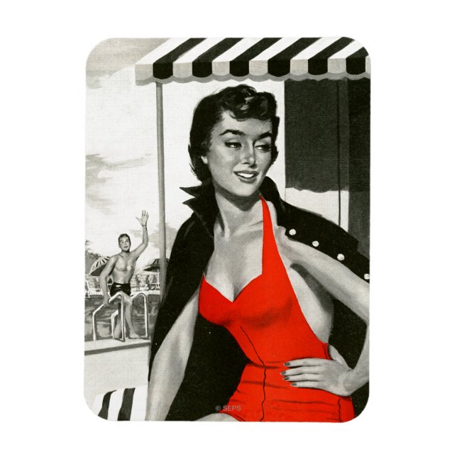 Imán Red Hot Woman (Vertical)