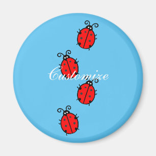 Imán Red Ladybugs Crawling Thunder_Cove