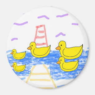 Imán Red Lighthouse de la familia Yellow Duck