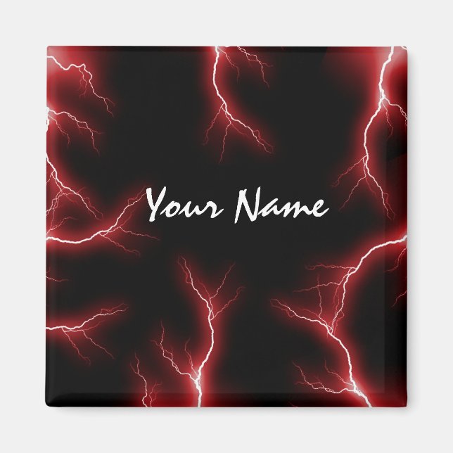 Imán Red Lightning Refrigerator Magnet (Frente)