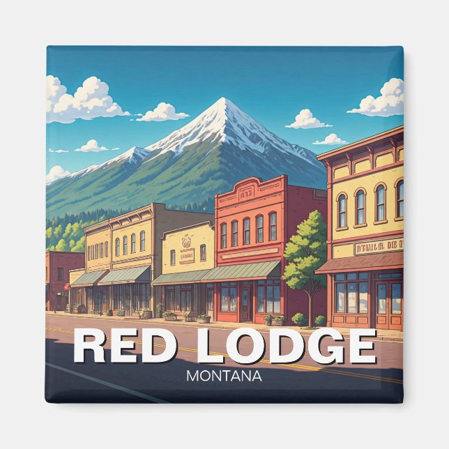 Imán Red Lodge Montana (Frente)