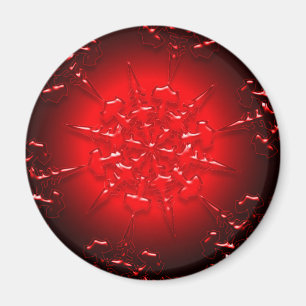Imán Red Ornament Magnet