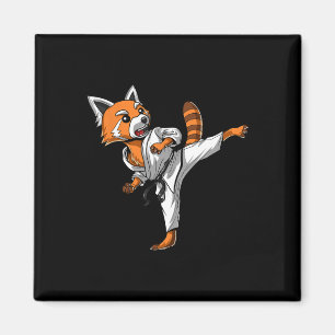 Imán Red Panda Karate Ninja Martial Arts Kickboxing Tae