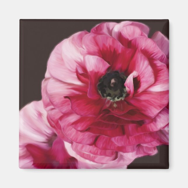 Imán Red Ranunculus (Frente)