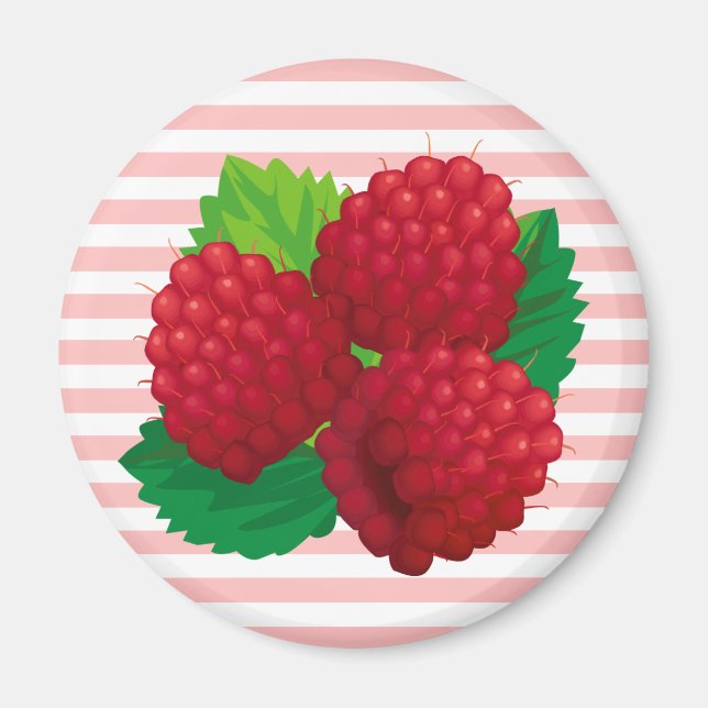 Imán Red Raspberries Magnet (Frente)