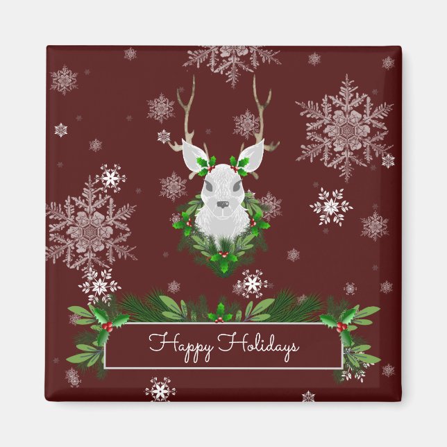 Imán Red Reindeer Magnet (Frente)