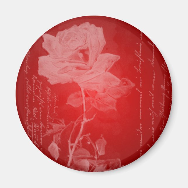 Imán Red Rose Valentine (Frente)