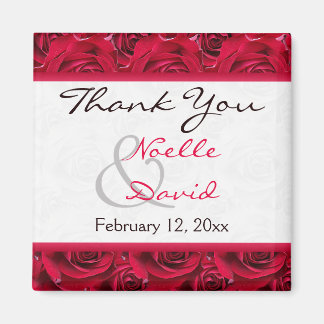 Imán Red Roses Galore Wedding Favor Magnet