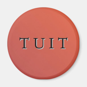Imán Red Round Tuit Magnet