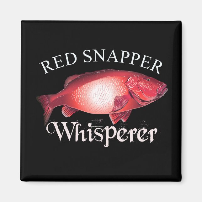 Imán Red Snapper Whisperer Dark (Frente)