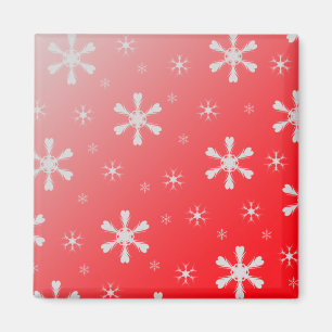 Imán Red Snowflake Magnet