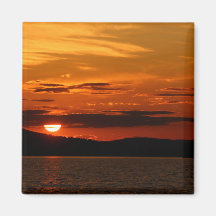 Red Sunset Magnet