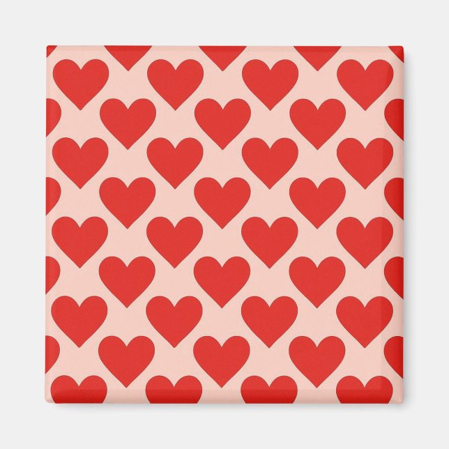 Imán Red, traditional Valentine's day heart (Frente)