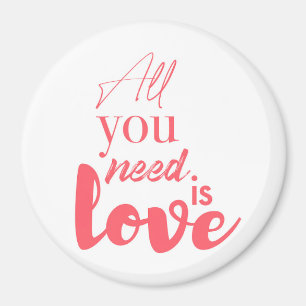 Imán Red, urban graphic design "All you need is love"