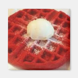 Imán Red Velvet Waffle Magnet