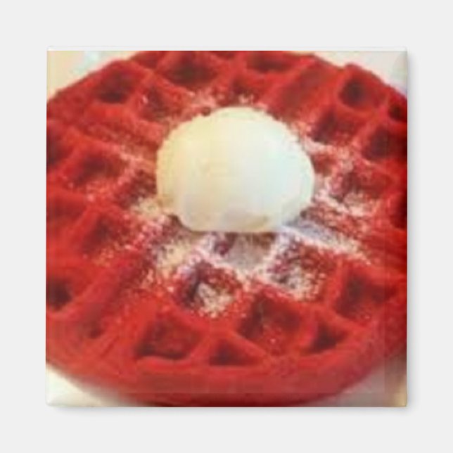 Imán Red Velvet Waffle Magnet (Frente)