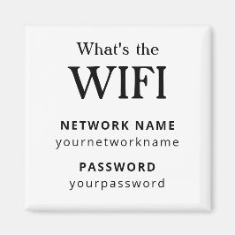 Imán Red Wifi y Contraseña Negocios Minorista
