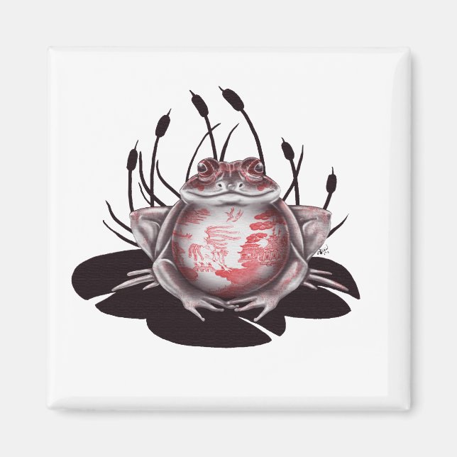Imán Red Willow Bull Frog Magnet (Frente)