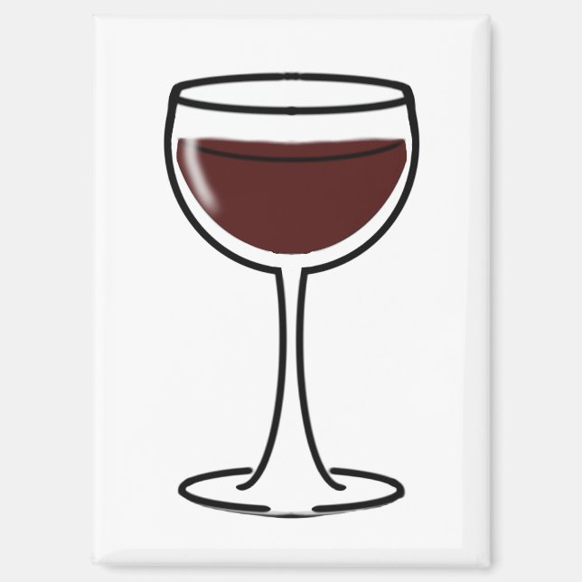 Imán Red Wine Glass (Anverso)