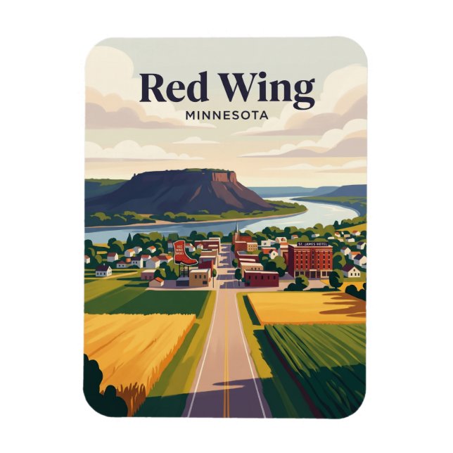 Imán Red Wing EE. UU. (Vertical)