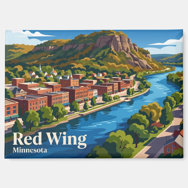Imán Red Wing EE. UU. (Anverso)
