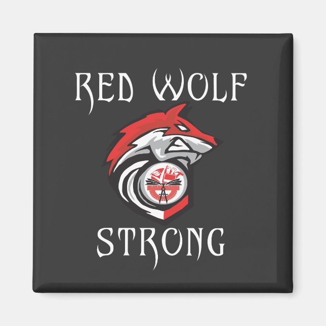 Imán Red Wolf Strong (Frente)