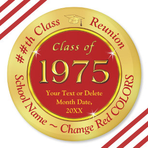 Imán Red y Oro, Clase 75, Clases Favores de Reunión,