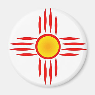 Imán Red Zia con Centro Amarillo