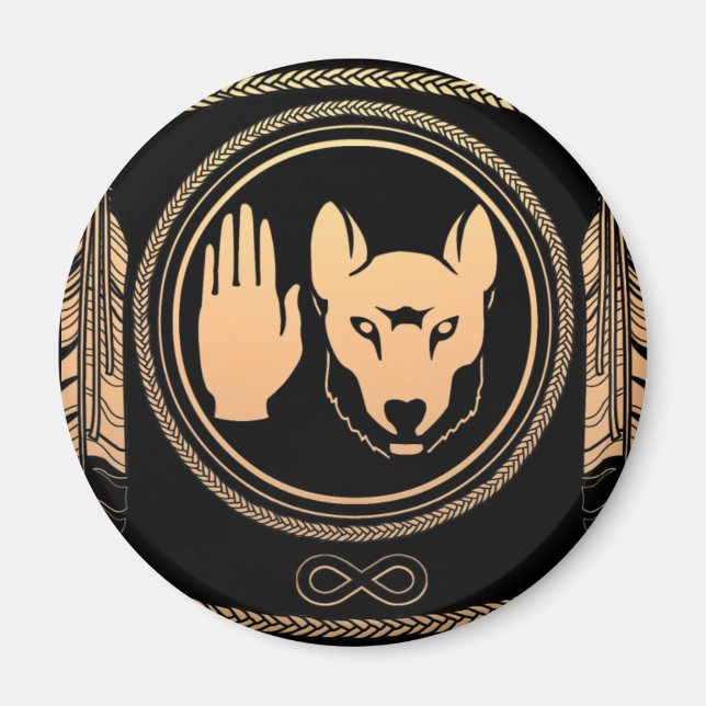 Imán Redes de las Naciones Originarias Metis Wolf (Frente)