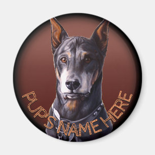Imán Redes de mosquiteros Doberman Personalizado Fridge
