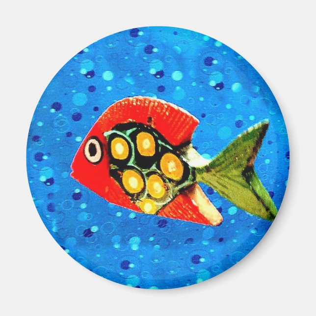 Imán Redes de peces tropicales (Frente)