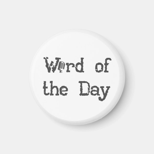 Imán Redes de podcast de Word of the Day (Frente)