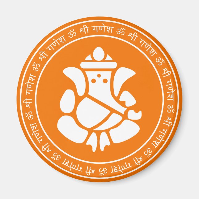 Imán Redes de Rótulo Lord Ganesha (Frente)