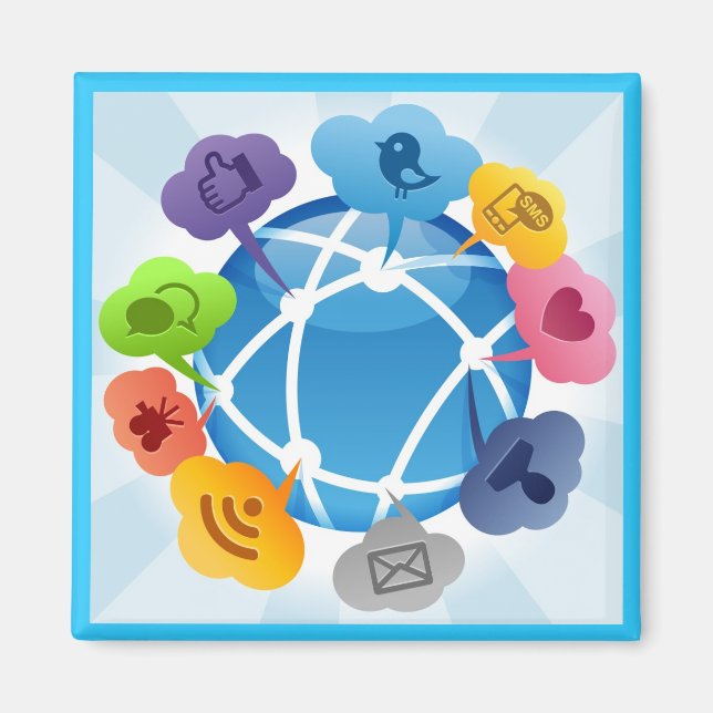 Imán Redes sociales (Frente)