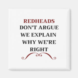 Imán REDHEADS no argumenta Explicamos por qué tenemos