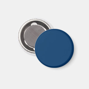 Imán redondo azul medianoche – Personalizable