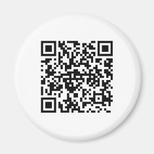 Imán redondo con QR-código