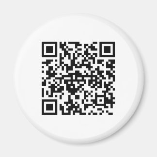 Imán redondo con QR-código