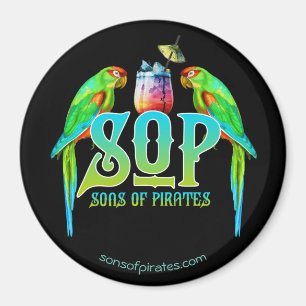 Imán Redondo De Hijos De Piratas