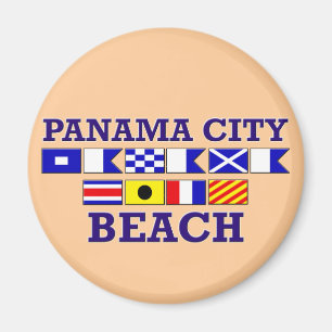 Imán redondo de la playa de ciudad de Panamá