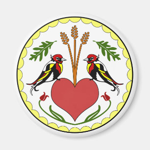 Imán redondo - de largo, maleficio feliz de la