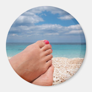Imán redondo de las vacaciones de verano