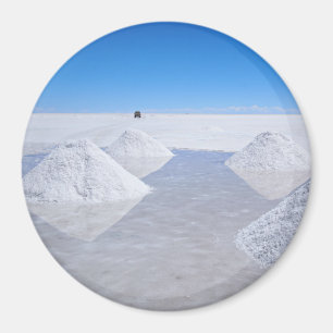 Imán redondo de los planos de la sal de Salar de