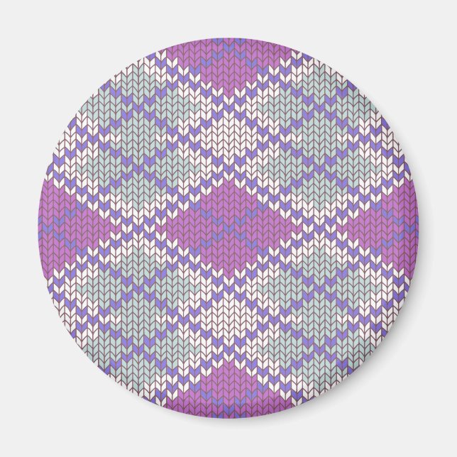 IMÁN REDONDO DE PUNTO ARGYLE LILAC (Frente)