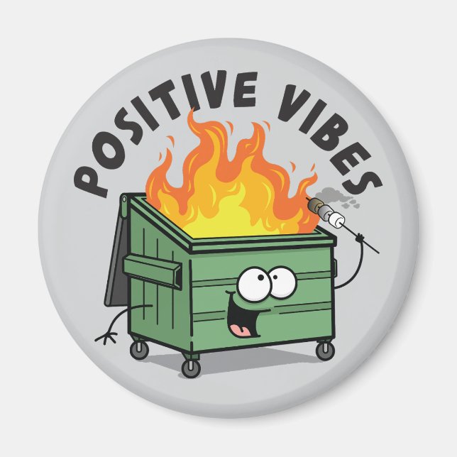 Imán redondo de vibraciones positivas (Frente)