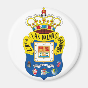 Imán redondo del emblema del Las Palmas